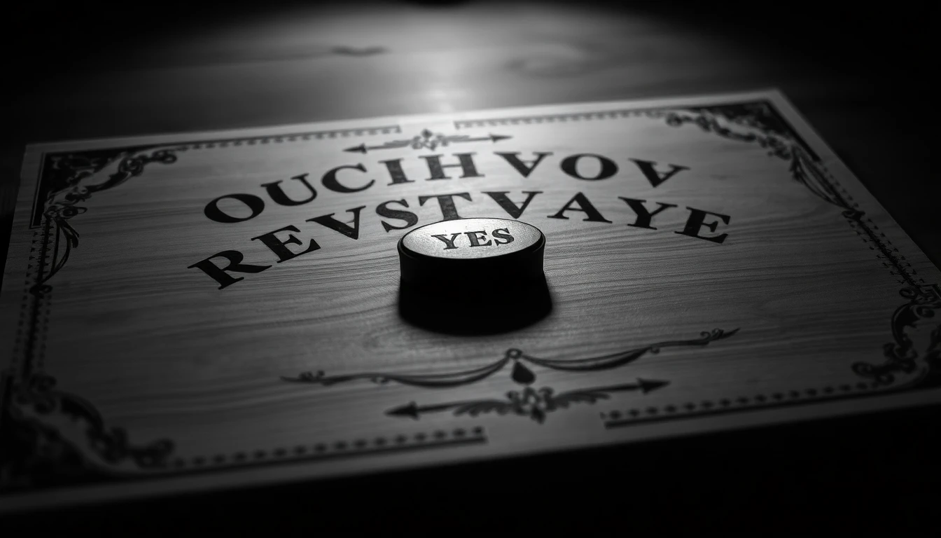 Ouija board spelling YES